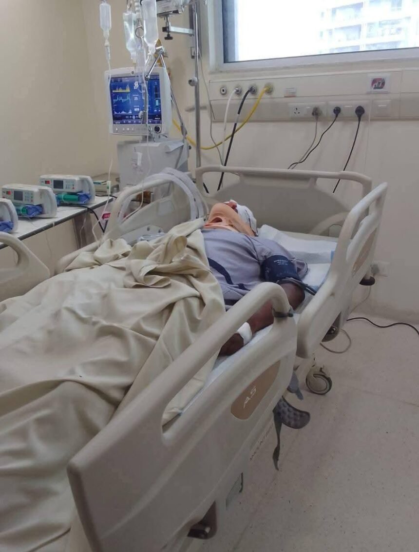 Family members appealed for help to help the youth injured in a road accident