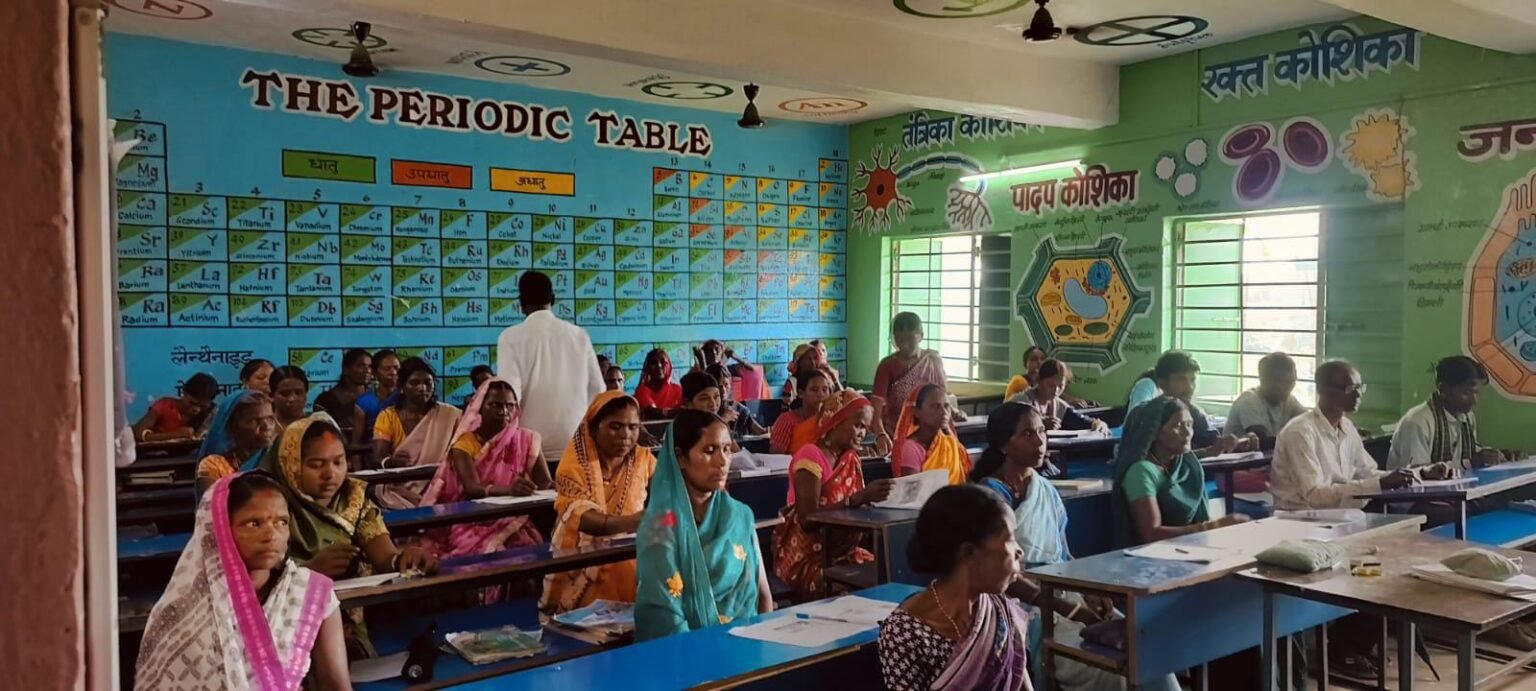 1120 men and women participated in the basic and assessment examination under the Ullas Navbharat Literacy Programme