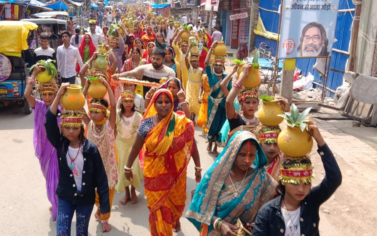 Devotees took out a grand Kalash procession
