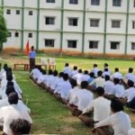 Path Sanchalan in Vishnugarh volunteers gave the message of discipline