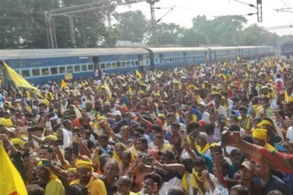 Rail Teka Dahar Chheka movement program concluded peacefully Ramesh Kumar Mahato