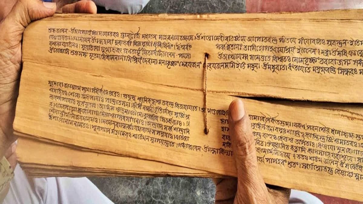 The soul of Amaris worship rests on the palm leaf manuscript