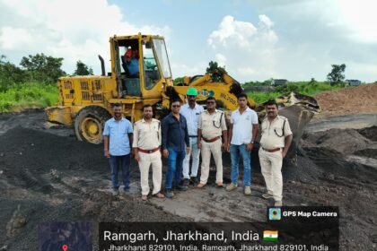 The work of filling illegal coal mining sites is continuing