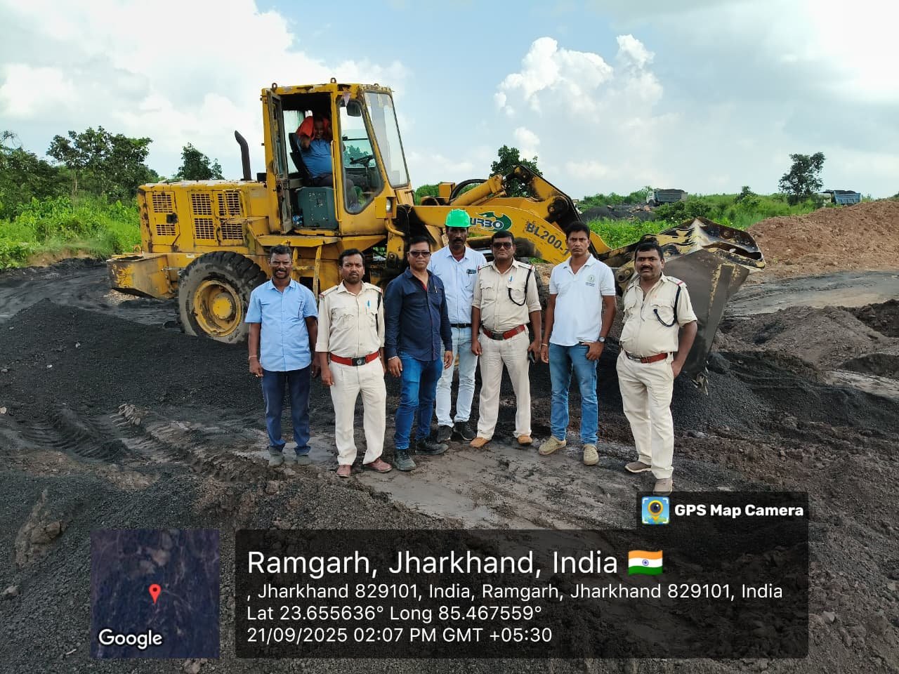 The work of filling illegal coal mining sites is continuing