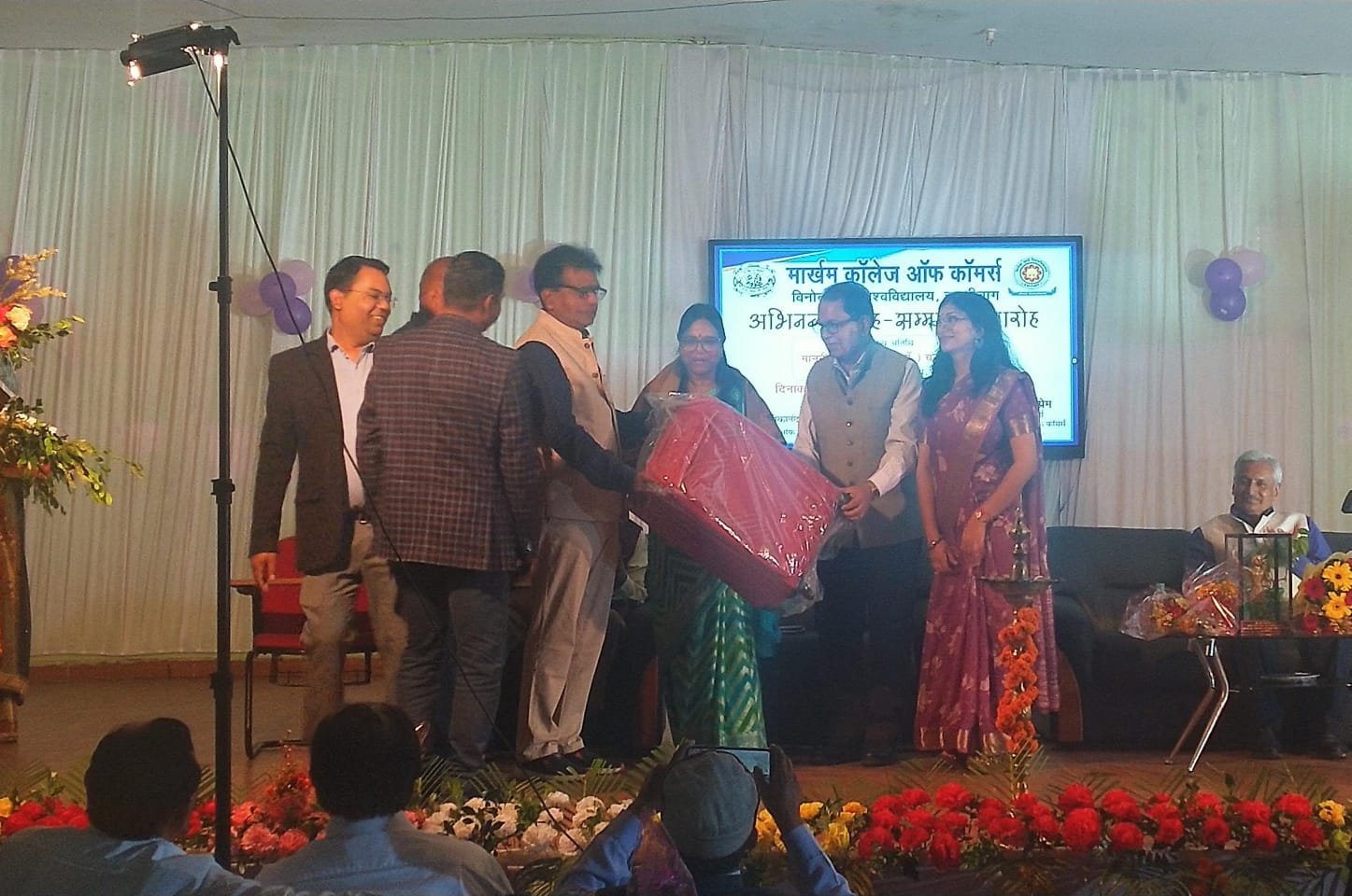 A felicitation and honour ceremony was organised at Markham College