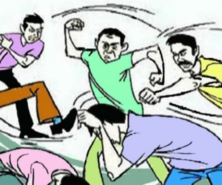 Four people were injured in separate incidents of violence in the district. Two were referred