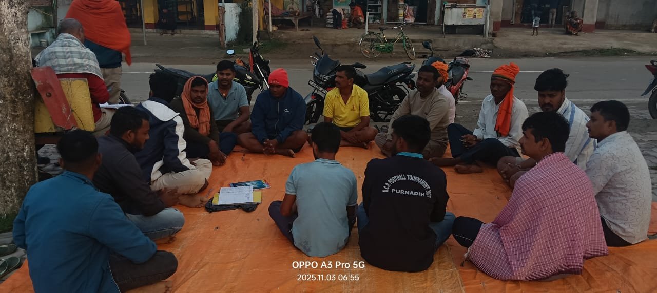 A meeting was held in Bhondo regarding the construction of the Sun Temple Shatrughan became the chairman of the construction committee