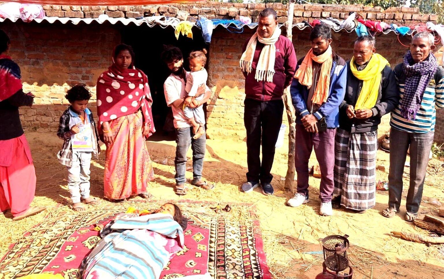 A woman in Hedley Debo village suddenly passes away. The village headman expresses condolences