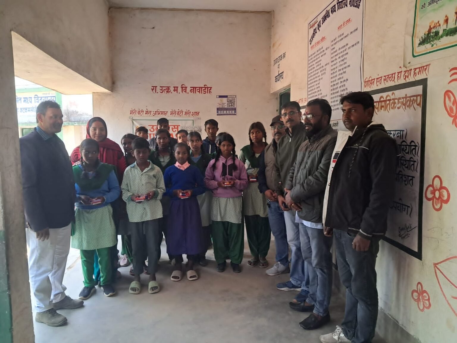 Picnic cum special food and educational kit distribution program concluded at Government Upgraded Middle School Navadih