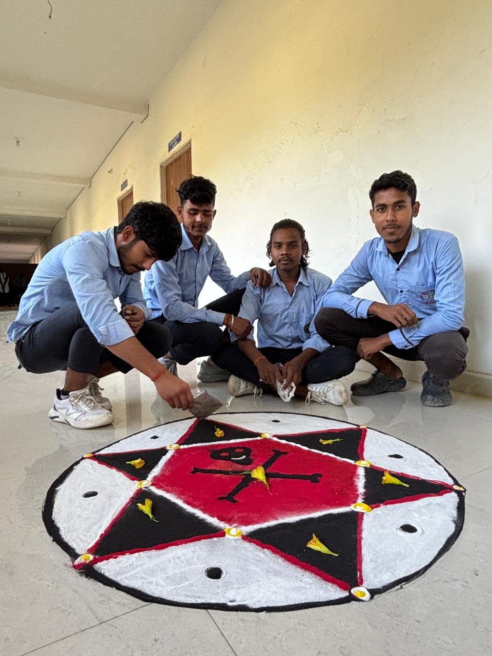 Rangoli and painting competition organized in GM Inter College