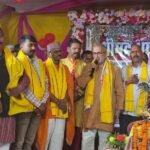 Shrimad Bhagwat Katha Saptah Gyan Mahayagna begins MLA Manoj Yadav inaugurated the discourse platform by lighting a lamp