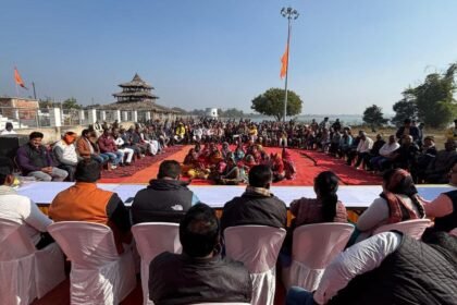 A meeting was held regarding the fair to be held on the auspicious occasion of Maghi Purnima at Katkamsandi Chhadwa Kali Temple