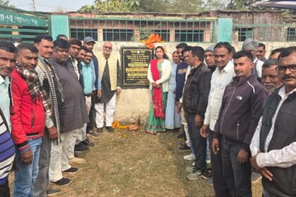 Barhi MLA Manoj Yadav laid the foundation stone for two upgradation works in Gauriyakarma