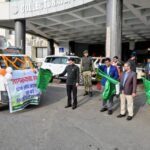 Deputy Commissioner flagged off the awareness chariot to promote the paddy procurement scheme