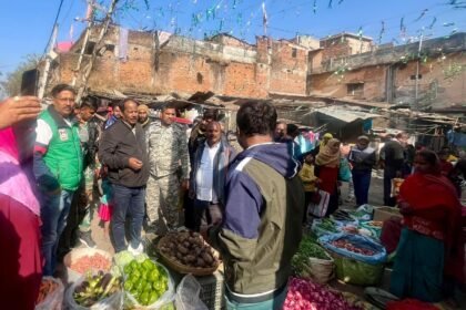 MLA Pradeep Prasad takes strict cognizance of the chaos in the vegetable market of Hazaribagh