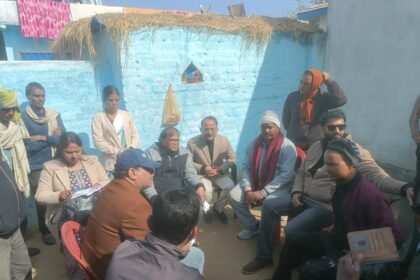 A WHO team arrived in Barsot to investigate the death of a four month old child following vaccination and gathered information from the family