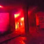 A massive fire broke out at an electronics shop on Jalpa Chhatarpur Road causing losses worth over Rs 30 lakh
