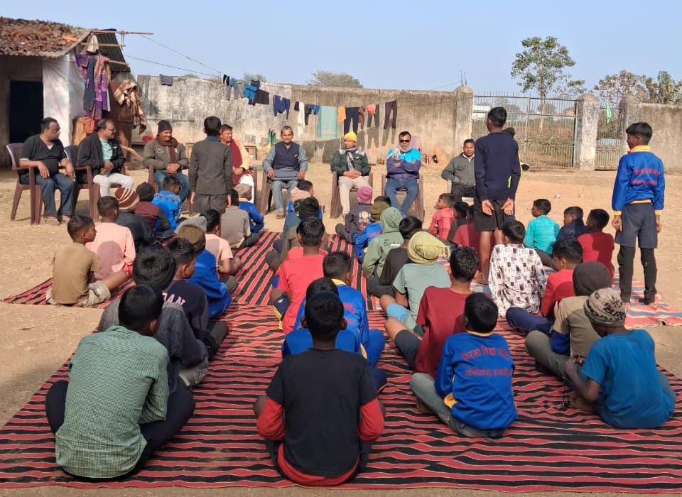 Barhi Shivaji Business Branch organized a service project spent inspiring time with the hostel children