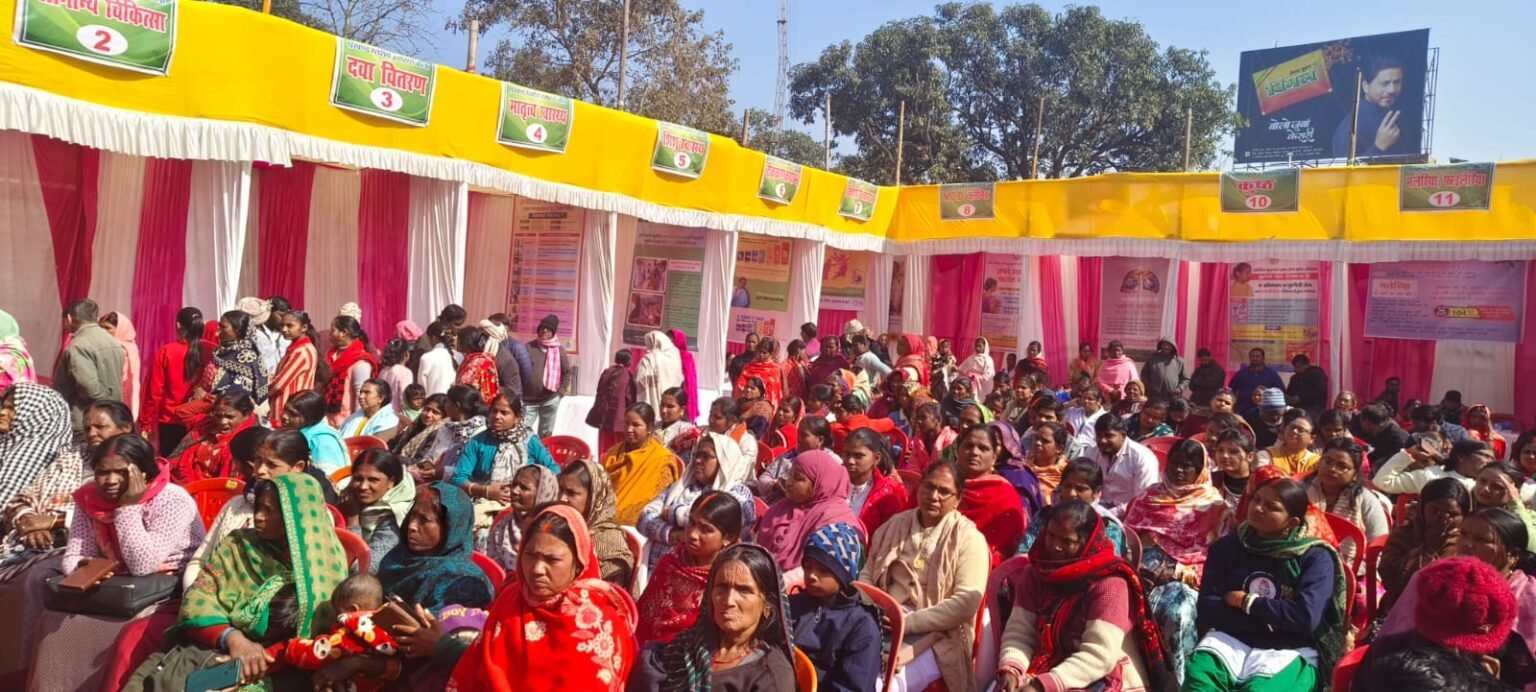 Block level health fair concludes in Barhi various medical services available at 22 health stalls 756 patients examined