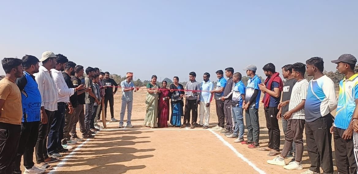 Cricket tournament got off to a colourful start at Largaha playground in Godrama Chief Guest Kiran Sharma inaugurated the tournament by cutting the ribbon
