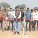 Cricket tournament got off to a colourful start at the B Mod playground President candidate Gopal Ram inaugurated it by cutting the ribbon