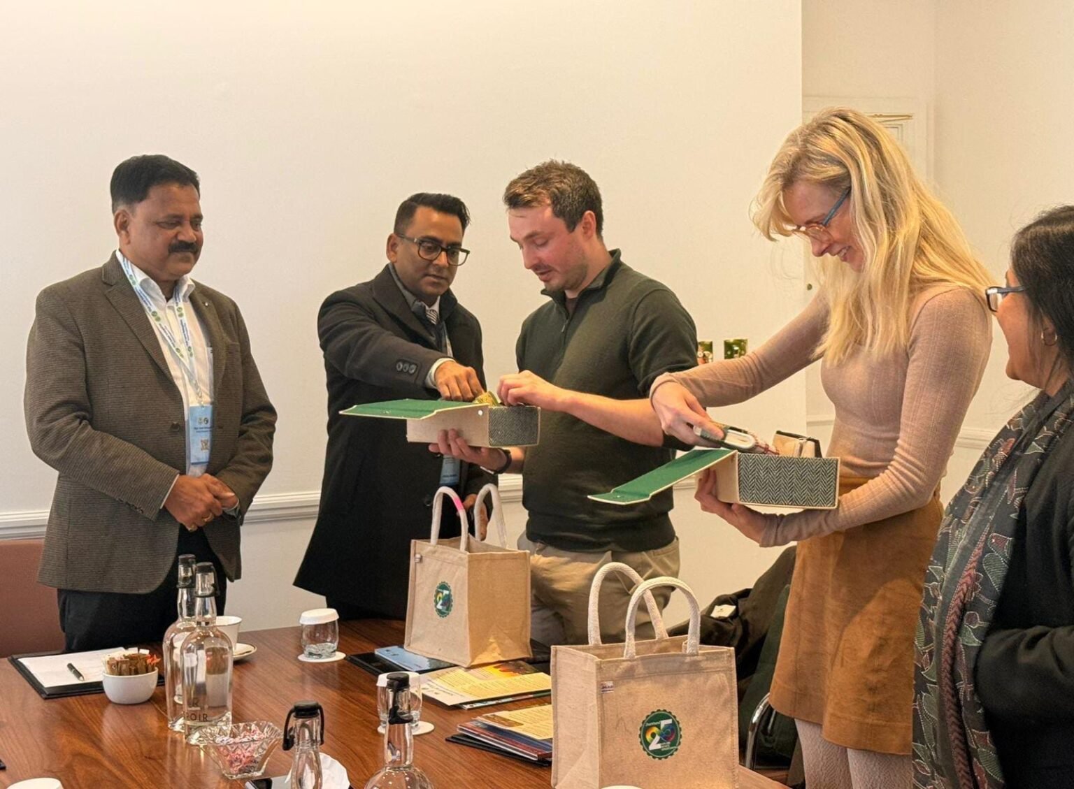During the UK tour initiatives were taken to give global recognition to Jharkhands ancient megalithic heritage important meetings were held with international experts