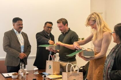 During the UK tour initiatives were taken to give global recognition to Jharkhands ancient megalithic heritage important meetings were held with international experts