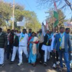 OBC Congress participated enthusiastically in the foot march under the MNREGA Bachao Sangharsh