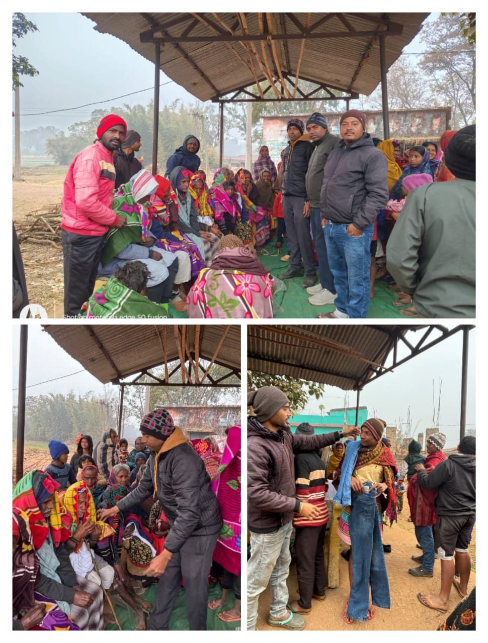 Serving humanity Clothing Bank Beddo distributed clothes and blankets to the needy in Masu village