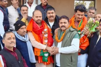 Sudhir Singh became the Mandal President of Haider Nagar BJP