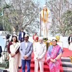 Tribute programme at Bapu Vatika on the death anniversary of Father of the Nation Mahatma Gandhi
