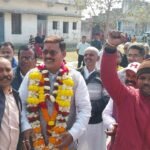JMM central committee member and social worker Vikas Rana filed his nomination for the post of mayor