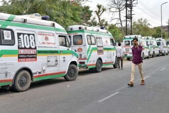 108 ambulance staff strike in Himachla Pradesh